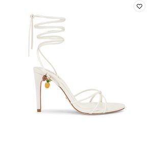 Revolve: RAYE Trinket Heel in White